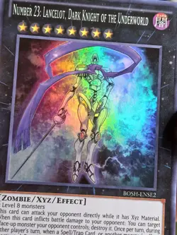 Yugioh Number 23: Lancelot, Dark Knight Of The Underworld BOSH-ENSE2 Super Rare - Image 3