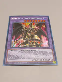 YUGIOH Secret Rare Red-Eyes Dark Dragoon MP22-EN264 1st Edition - Image 1