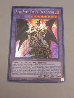 YUGIOH Secret Rare Red-Eyes Dark Dragoon MP22-EN264 1st Edition - Image 2