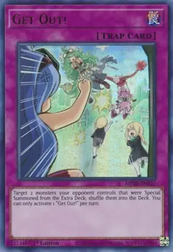 MP20-EN137 GET OUT! ULTRA RARE 1ST EDITION NEAR MINT YuGiOh TCG - Image 1