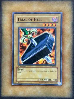 Yugioh Trial of Hell LOB-012 Common 1st Ed WAVY PRINT LP - Image 1