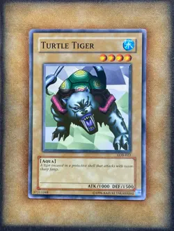 Yugioh Turtle Tiger LOB-023 Common INK ERROR MISPRINT VLP - Image 1