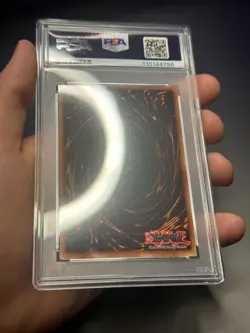 Yugioh PSA 7 Tri-Horned Dragon LOB-000 1st Edition Wavy - Image 5