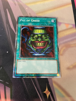 YUGIOH - POT OF GREED - STARLIGHT RARE - MP25 - NM - 1ST ED - Image 1