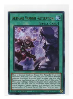 Artmage Varnish -Alteration- Ultra Rare DUAD-EN058 Duelist's Advance NM YuGiOh - Image 1