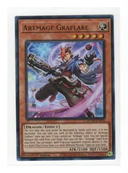 Artmage Graflare Ultra Rare DUAD-EN010 Duelist's Advance NM YuGiOh - Image 1