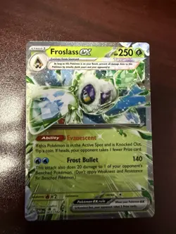 Pokemon TCG Froslass EX Paradox Rift Holo Double Rare Card 003/182 - Image 1