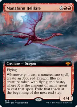 Manaform Hellkite (Extended Art) FOIL Innistrad: Crimson Vow NM CARD ABUGames - Image 1