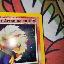 Pokemon TCG Light Arcanine Neo Destiny Holo Card 12/105 Unlimited LP W/Swirl LP - Image 2