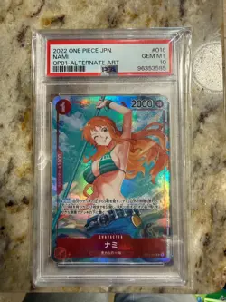 Nami OP01-013 Alt Art - Romance Dawn - One Piece Card - PSA 10 Japanese - Image 1