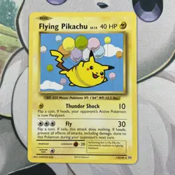 Flying Pikachu 110/108 Evolutions Secret Rare Non Holo Pokemon Card NM - Image 1