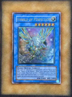 Yugioh Herald of Perfection TSHD-EN039 Ultimate Rare LP - Image 1