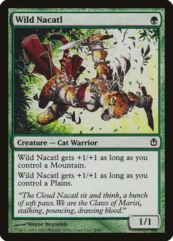 Wild Nacatl NonFoil Duel Decks: Ajani vs. Nicol Bolas 4 NM MTG - Image 1