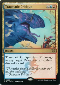 Traumatic Critique - R239 - MTG - Secrets of Strixhaven (SOS) - Image 1