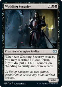 Wedding Security FOIL Innistrad: Crimson Vow NM Black Uncommon MTG CARD ABUGames - Image 1
