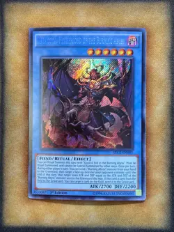 Yugioh Malacoda, Netherlord of the Burning Abyss SECE-EN085 Secret Rare 1st NM - Image 1