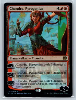 CHANDRA, PYROGENIUS 265 MYTHIC KALADESH MAGIC: THE GATHERING FOIL NM - Image 1