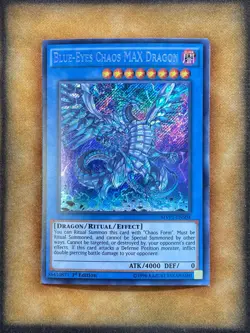 Yugioh Blue-Eyes Chaos MAX Dragon MVP1-ENS04 Secret Rare 1st Ed NM - Image 1