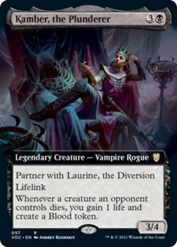 Kamber, the Plunderer (Extended Art) Innistrad: Crimson Vow Commander NM - Image 1