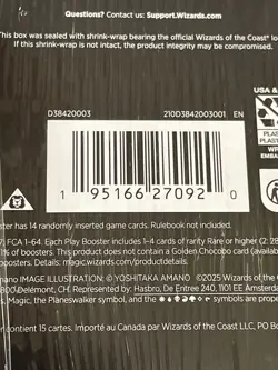 Magic: The Gathering Final Fantasy Play Booster Box, Sealed Box Has Wear - Image 2