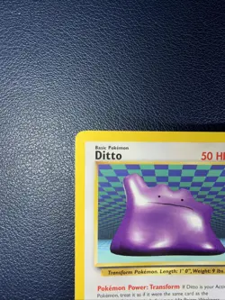 Pokemon TCG Ditto Fossil 18/62 Regular Non-Holo Rare Card LP - Image 2
