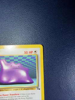 Pokemon TCG Ditto Fossil 18/62 Regular Non-Holo Rare Card LP - Image 3