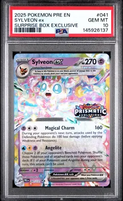 Sylveon EX 041/108 Surprise Box Exclusive Pokemon PSA 10 - Image 1