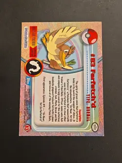 Topps Pokemon Farfetch'd Non Holo #83 Series 1 Card Blue Logo Trading Card 2000 - Image 4