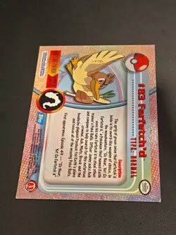 Topps Pokemon Farfetch'd Non Holo #83 Series 1 Card Blue Logo Trading Card 2000 - Image 5