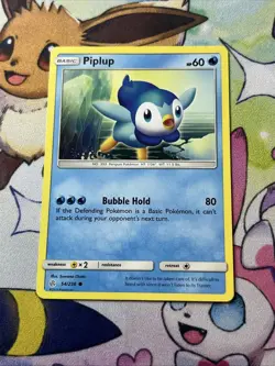 Piplup 54/236 Pokemon Common SM - Cosmic Eclipse Card NM - Image 1