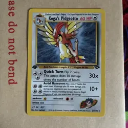 Koga’s Pidgeotto 27/132 1st Edition Gym Challenge Rare Pokemon Card WOTC - NM - Image 2