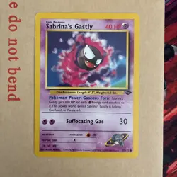 Pokemon TCG Sabrina's Gastly Gym Challenge 97/132 Unlimited NM/LP - Image 2