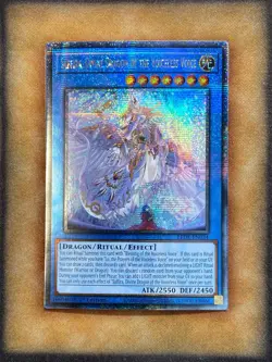 Yugioh Saffira, Divine Dragon of the Voiceless Voice LEDE-EN034 Quarter Century - Image 1