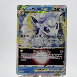 Alolan Vulpix VSTAR 034/195 Ultra Rare Card Pokemon Silver Tempest - NM - Image 1