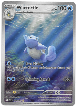 Near Mint Wartortle - 171/165 - Pokemon TCG Scarlet 151 (MEW) - Image 1