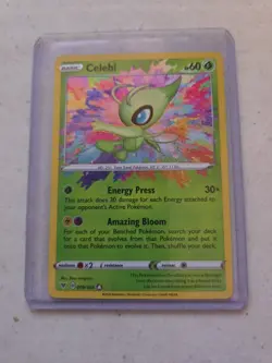 Pokemon TCG Celebi Vivid Voltage Holo Card 009/185 Rare - Image 1