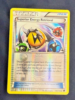Superior Energy Retrieval 103/116 LP Reverse Holo Pokemon Plasma Freeze - Image 1