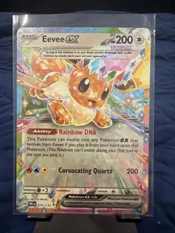 Eevee ex 075/131 - Double Rare - Prismatic Evolutions - Tera - Pokemon TCG - NM - Image 1