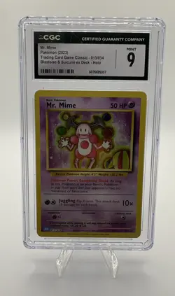 2023 POKEMON CLB-TRADING CARD GAME CLASSIC#013 MR. MIME CGC 9 MINT POKEMON - Image 1
