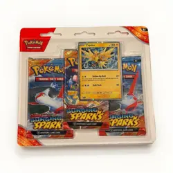 Pokemon Scarlet & Violet Surging Sparks Booster Pack Set Zapdos Promo Card - Image 1