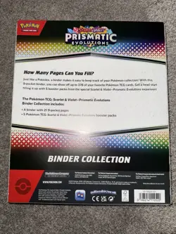 Pokemon TCG SV8.5 Prismatic Evolutions Binder Collection Box Factory Sealed - Image 2
