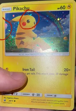Pokemon Pikachu 28/73 Costco Exclusive Cosmos HOLO BLEED ERROR 2 HD GALAXY SWIRL - Image 1