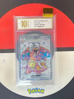 Pokemon TCG S-Chinese Charizard ex CSV5C 145/129 SR Grade10 - Image 1