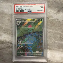 2023 POKEMON MEW EN-151 ILLUSTRATION RARE #167 IVYSAUR PSA 7 - Image 1