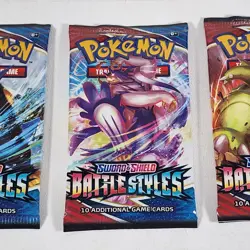 (Lot of 3) Pokemon Sword and Shield Battle Styles Booster Pack Sealed - Image 3