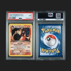 Pokemon TCG 2000 Team Rocket Dark Charizard Holo 1st Ed PSA 9 #4/82 - Image 1