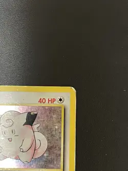 Pokemon TCG Clefairy 5/102 Base Set Unlimited Holo Heavily Played/Damage - Image 5