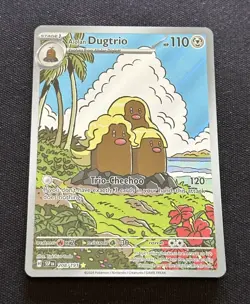 Pokemon TCG Alolan Dugtrio 208/191 Full Art Holo Surging Sparks NM - Image 1