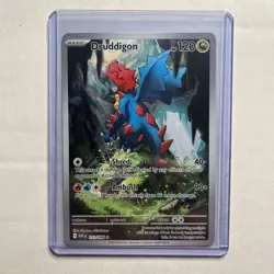 Druddigon 151/086 Holo Illustration Rare White Flare Pokemon Near Mint - Image 1
