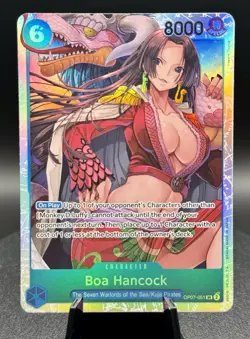 Boa Hancock OP07-051 SR Alt Art Parallel Holo English One Piece Card Game NM/M - Image 1
